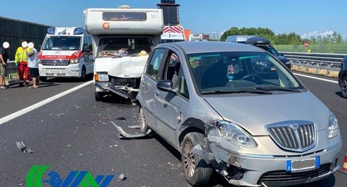 Traffico intenso in autostrada, tamponamento tra Mogliano e Preganziol