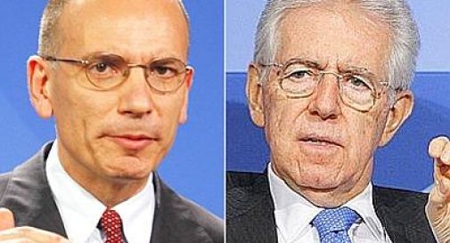 Monti a testa bassa contro Letta: 