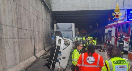 Scontro in tangenziale nord: due morti e due feriti gravi