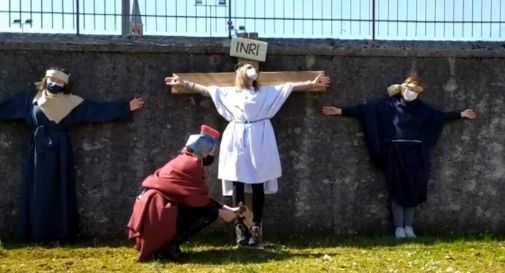 passione alla scuola dell'infanzia maria bambina di Pieve di Soligo