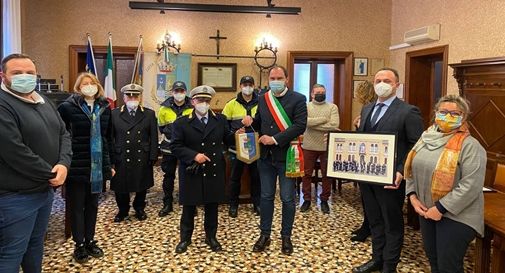 Celebrazione San Sebastiano, patrono della Polizia Locale, con la partecipazione del sindaco Davide Bortolato