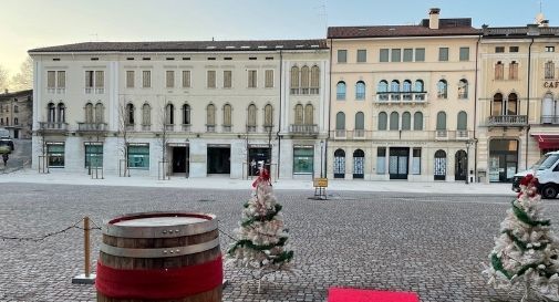 lavori in piazza Marconi a Valdobbiadene