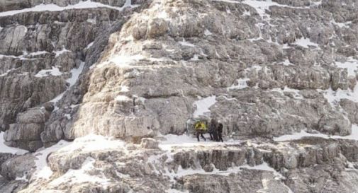 Recupero su monte Civetta, ferrata degli Alleghesi