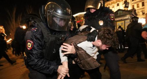 manifestanti in Russia, arrestati 