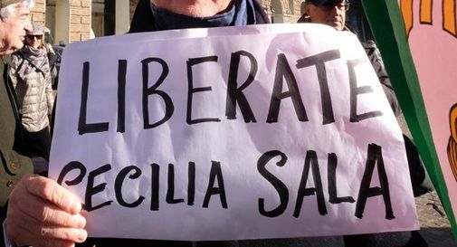 Manifestazione per Cecilia Sala - Fotogramma