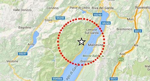 Scossa di terremoto sul lago di Garda