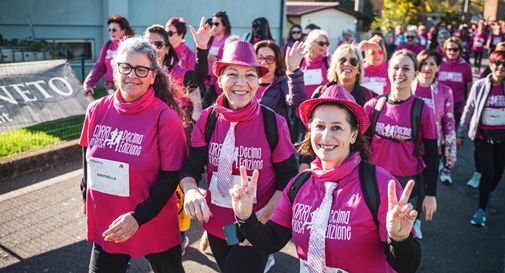 La solidarietà dei 2900 in corsa a San Vendemiano per la decima Corri in Rosa