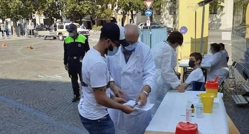 vaccini piazza a Treviso 