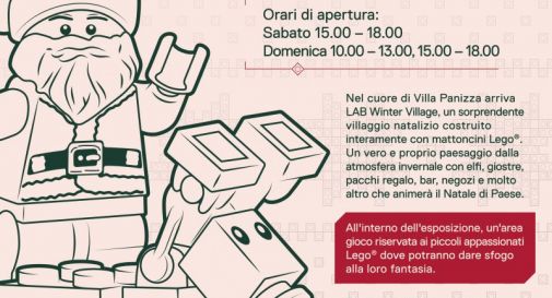 Mercatini, Babbo Natale e un intero villaggio natalizio costruito con  mattoncini Lego