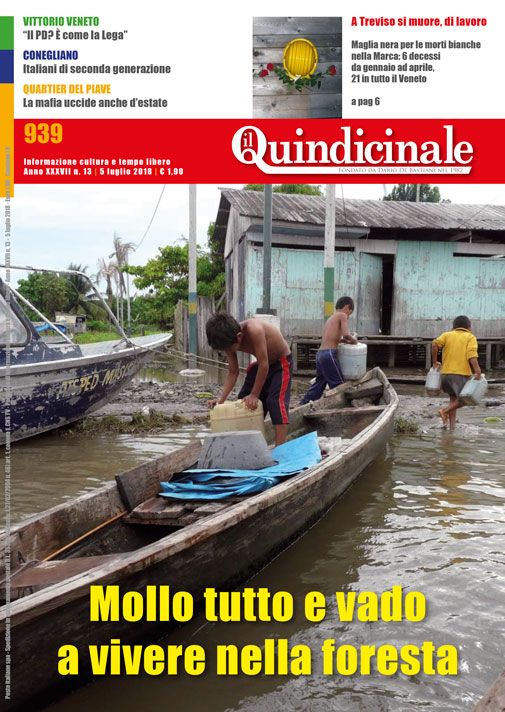 copertina del giornale in edicola