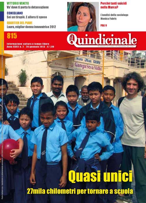 copertina del giornale in edicola