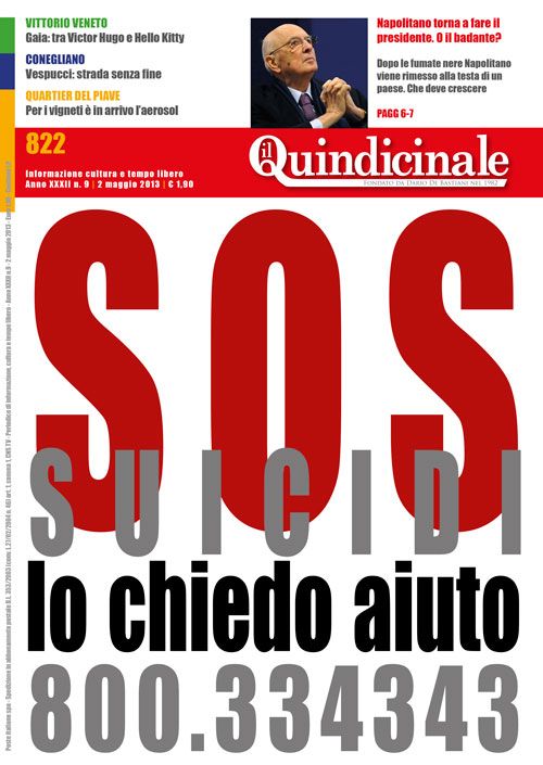 copertina del giornale in edicola